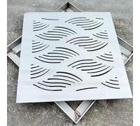 HSIRYAOHD Cache-siphon carrés d'extérieur en acier inoxydable 304 - 15/20/25/30 cm de large - Grille métallique - Crépine de drainage d'égout pour jardin, terrasse (50,8 x 50,8 cm)