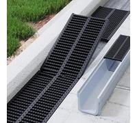 HSIRYAOHD Grilles de drainage de jardin, couvercles de vidange rectangulaires pour cour, parc (50 x 20 x 2 cm)
