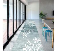HSIRYAOHD Long tapis de couloir pour escaliers, tapis de couloir lavable en machine avec revers en caoutchouc, tapis d'entrée antidérapant robuste (taille : 80 × 100 cm)