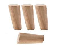 HSIRYAOHD Lot de 4 pieds de canapé inclinables en bois massif pour canapé, armoire, lit, charge maximale 500 kg, pieds de table de style nordique (15 cm)