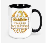 HSIRYAOHD Mug Dungeons and Dragons Tears of My Players (Noir) 325 ml
