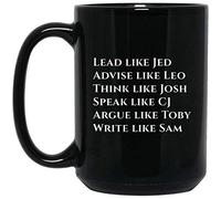 HSIRYAOHD Mug inspiré des personnages West Wing Lead Like Jed 325 ml