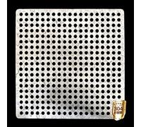 HSIRYAOHD Protection de vidange en acier inoxydable 304 - Couvercle de vidange carré de 3 mm - Couvercle d'évacuation de douche - Protection contre les feuilles de jardin (12,5 x 12,5 cm)