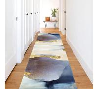 HSIRYAOHD Tapis de couloir moderne, tapis de sol antidérapant lavable avec dos en caoutchouc PVC, 100 cm, 2 m, 300 cm, 4 m, 5 m, 6 m, tapis de porte pour passage d'entrée (taille : 120 × 200 cm)