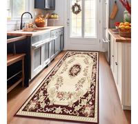 HSIRYAOHD Tapis de couloir traditionnel européen antidérapant pour couloir, 100 cm, 1,5 m, 2 m, 250 cm, 300 cm, 4 m, 5 m, 6 m, tapis d'appoint extra long et étroit (120 x 600 cm)