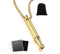 HSIXHAF 1 pcs Collier de Respiration, Collier d'anxiété pour la méditation, la Relaxation, l'apaisement et la réduction du Stress, Outil de Respiration, Acier Inoxydable, avec Pochette en Velours