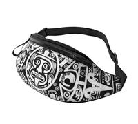 HSJFS Belles fleurs imprimées mode sac banane réglable sac de poitrine pochette sac de poitrine décontracté, Calendrier maya fin du monde, Taille unique