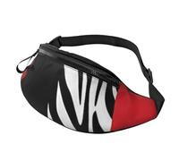 HSJFS Sac banane de sport imprimé drapeau américain étoiles rayures sac de poitrine décontracté, Animal léopard rouge et zèbre, Taille unique