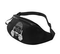 HSJFS Sac banane tendance avec imprimé tête de mort, réglable, sac de poitrine décontracté, Crâne amusant., Taille unique
