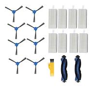 Hsjia Kit de rechange pour aspirateur Robovac 11S 30C 15C 12 pièces de rechange avec brosse à tambour et filtre HEPA