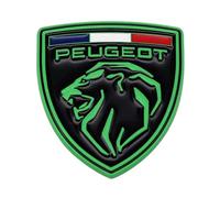 HSJKU 2 Pièce 3D Métal Autocollant de Voiture pour Peugeot 2008 2020-2023 2024, Stickers Voiture Logo,Car Styling Décoration Accessoires,X