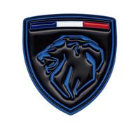 HSJKU 2 Pièce 3D Métal Autocollant de Voiture pour Peugeot 208 II 2019-2024, Stickers Voiture Logo,Car Styling Décoration Accessoires,H
