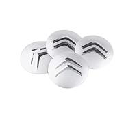HSJKU 4 Pièces Autocollant Centre Jante Capuchons Moyeu pour Citroen C1 II 2015-2022, Cache Moyeux Roue Voiture Autocollant Hub Centre Caps Cover Sticker,C- 65mm