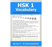 HSK 1 Vocabulary & Writing Practice - 300 Characters, 500 Words, and 48 Grammar Points Based on Latest Standards