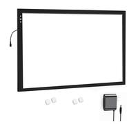 HSK A1 Artist Light Box Light Pad Cadre en Aluminium Super Fin 6,6 mm Bouton variateur de Verrouillage/déverrouillage Tactile 20 W LED Super Brillante 5000 lux avec Adaptateur 24 V 1 A