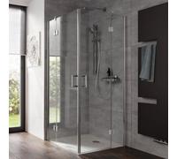 HSK Aperto Balancier d'angle d'entrée HSK en 4 parties, dimensions : 100,0 cm x 80,0 cm x 200,0 cm, 2820031-41-120, Cabines de douche: Aspect chromé : Verre véritable TwinSeal
