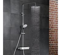 HSK AquaSwitch RS 200 Colonne de douche en applique avec mitigeur thermostatique, 1001900-KB10-08,