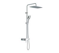 HSK AquaSwitch Softcube Colonne de douche en applique avec mitigeur monocommande, 1001880-KB14-07,