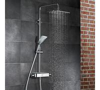 HSK AquaSwitch Softcube Colonne de douche en applique avec mitigeur thermostatique, 1001980-07,