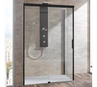 HSK Atelier Plan Porte coulissante avec élément fixe et paroi latérale, 17408100-68-50#LiRe,