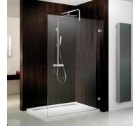 HSK Atelier Pur élément vitré Walk In sans cadre AP.75, jusqu'à 1200x2000mm, butée à droite, AP.75-R-41-120, Cabines de douche: Aspect chromé : Verre véritable TwinSeal