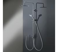 HSK Ensemble de douche modèle RS 200 universel, 1006000-KB5, Exécution: avec pomme de douche ronde, plate, Ã400 mm, hauteur 8 mm
