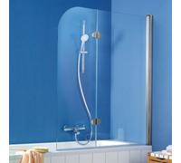 HSK Exklusiv Accessoire pour baignoire, 2 pièces, dimensions : 114 x 140 cm, butée à droite, 406114-R-SO-50, Cabines de douche: Couleurs spéciales : transparent ESG