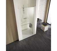 HSK Exklusiv porte tournante avec éléments divisés pour niche 403090, 90cm, charnière à droite, hauteur : 200cm, 403090-R-41-50, Cabines de douche: Aspect chromé : ESG clair