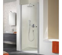 HSK Exklusiv porte tournante pour niche, dimensions : 100 x 200 cm, butée à charnière à gauche, 401100-L-41-50, Cabines de douche: Aspect chromé : ESG clair
