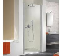 HSK Exklusiv porte tournante pour niche, dimensions : 75 x 200 cm, butée à droite, 401075-R-SO-50edelglas, Cabines de douche: Couleurs spéciales : ESG clair avec verre noble