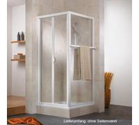 HSK Favorit porte pliante 2 vantaux, dimensions : 100 x 185 cm, 110100-01-50edelglas, Cabines de douche: Alu-argent mat : ESG clair avec verre noble