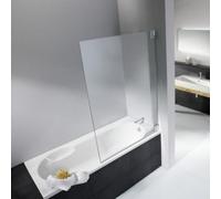 HSK K2 Fixation de baignoire, 1 élément mobile, dimensions : jusqu'à 100,0 x 150,0 cm, butée : droite, K2.80-R-41-50, Cabines de douche: Aspect chromé : ESG clair