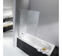 HSK K2 Fixation de baignoire, 1 élément mobile, dimensions : jusqu'à 100,0 x 150,0 cm, butée : gauche, K2.80-L-41-50, Cabines de douche: Aspect chromé : ESG clair