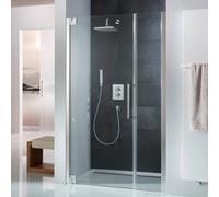 HSK K2P porte battante et partie secondaire pour niche, dimensions : 120,0 x 200,0 cm, charnière de porte sur le côté gauche, 2105120-L-41-50, Cabines de douche: Aspect chromé : ESG clair