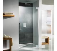 HSK K2P Porte battante pour niche, dimensions : 90,0 x 200,0 cm, charnière à droite, 2102090-R-41-50edelglas, Cabines de douche: Aspect chromé : ESG clair avec verre précieux