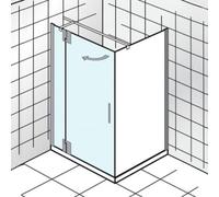HSK K2P porte battante sur le côté pour paroi latérale, 75,0 cm x 200,0 cm, butée gauche, 2170075-L-41-120, Cabines de douche: Aspect chromé : Verre véritable TwinSeal