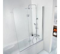 HSK Premium Softcube 2 pièces pour baignoire, dimensions : 114 x 140 cm, butée : droite, 6806114-R-01-120, Cabines de douche: Aluminium argent mat : Verre véritable TwinSeal