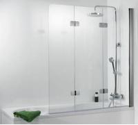 HSK Premium Softcube, 3 parties, dimensions : 114 x 140 cm, butée : droite, 6807114-R-01-50edelglas, Cabines de douche: Alu-argent mat : ESG clair avec verre noble