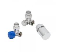 HSK Raccord latéral mural Set de robinetterie angle droit, 89083502, Couleur: chrome