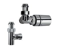 HSK Universal Set de robinets, avec raccord de thermoplongeur, avec tête thermostatique, 890836,