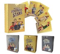 HSKRKOW 150 PCS Cartes de Football Cartes de Football Cartes à Collectionner de Football Carte Ligue Football pour Les Fans Les Enfants Les Adolescents et Les Adultes（B）