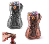 HSKRKOW 2 Pièces Super-Héros Decapsuleur Porte Cle, Gants Tha-Nos Mini Ouvreur De Bouteille De Bière, Décapsuleur Porte-Clés Ouvre Bouteille, Pour Bar, Décoration De La Maison Et Amateurs De Bière
