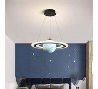 HSLJ1 Acrylique Planète Pendentif Lumière Enfants Chambre Espace Étoile Plafond Lustre Astronaute Led Lampe Suspendue Décor À La Maison Intérieur Fantaisie Luminaire Garçon Lampes Fille Lumières