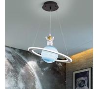 HSLJ1 Acrylique Planète Pendentif Lumière Enfants Chambre Espace Étoile Plafond Lustre Astronaute Led Lampe Suspendue Décor À La Maison Intérieur Fantaisie Luminaire Garçon Lampes Fille Lumières