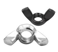 HSLSLS 3-10 pièces écrou à oreilles papillon m3 m4 m5 m6 m8 m10 m12 en acier inoxydable noir/zingué serrer à la main les écrous à pouce(Zinc plated,M12 3pcs)