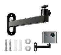 HSLXBY Support Videoprojecteur Mural, Rotation à 360° avec Adaptateur 1/4" | Support de plafond pour vidéoprojecteur, inclinaison réglable, idéal pour les chambres à coucher, le home cinéma et le bureau