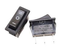HSMXNEONJB 1pc ship type switch RL1-3 3PIN on/off/on warping switch 16A/250V black
