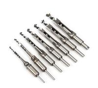 HSMXNEONJB 1Pcs 6-30mm Twist Square Hole Drill Bits Auger Mortising Chisel Extended Saw for Wood Carving DIY Woodworking Tools(9.5mm)
