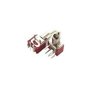 HSMXNEONJB Interrupteur à bascule à bouton-poussoir KL-S102C/B2, ouverture 5 mm, 3 pieds courbés, 2 boutons d'engrenage, 1,5 A, 250 V