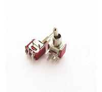 HSMXNEONJB Interrupteur à bascule à bouton-poussoir KL-S103C/B2, ouverture 5 mm, 3 pieds courbés, 3 boutons d'engrenage, 1,5 A, 250 V